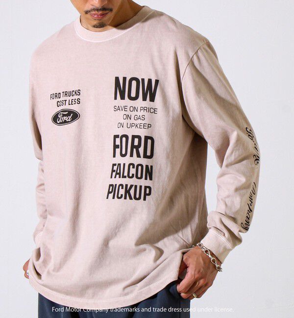 GLOSTER「【GOOD ROCK SPEED】FORD/フォード バックプリント ロングスリーブTシャツ ロンT」|Tシャツ・カットソー|