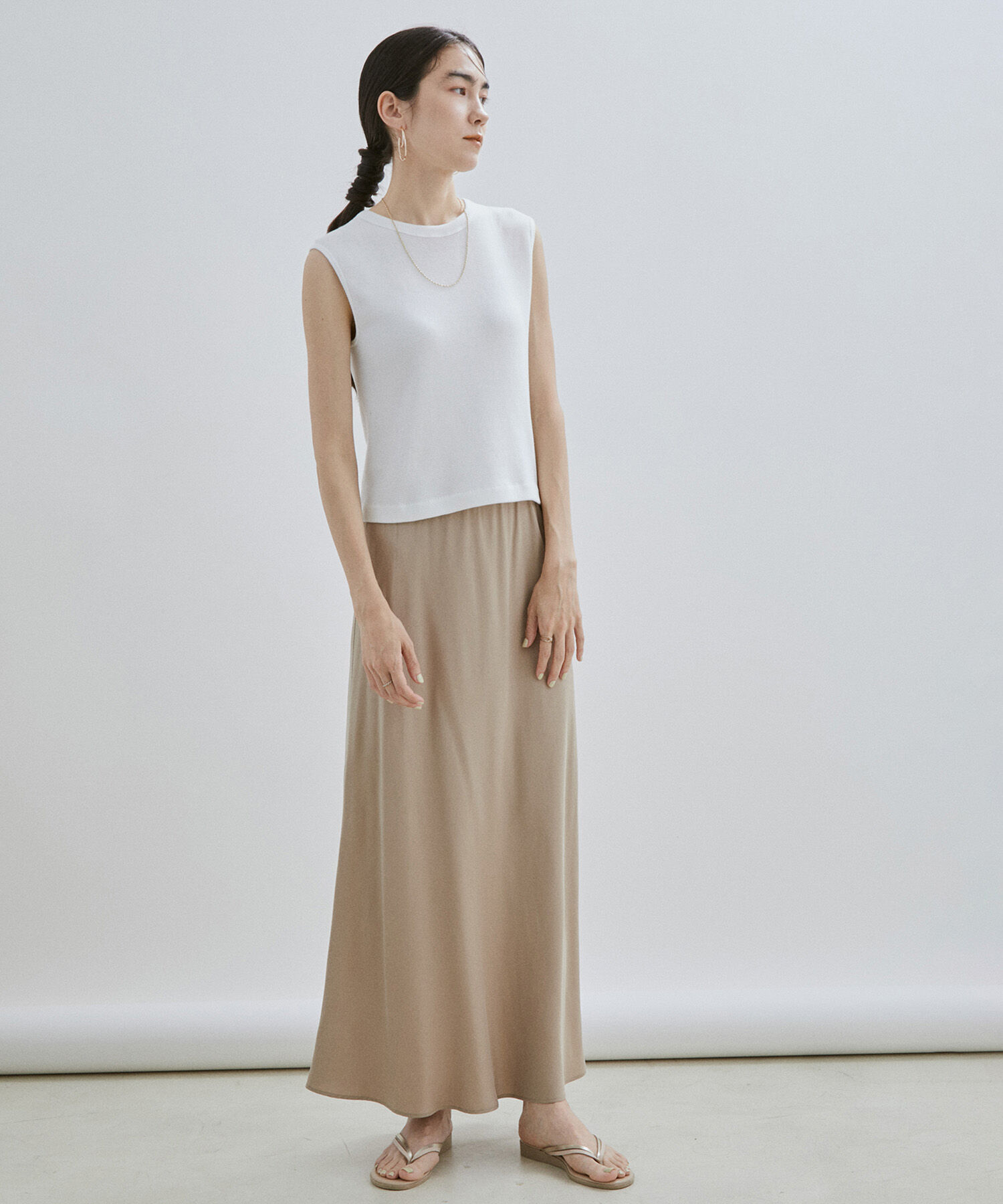 SALON adam et rope'「【Smile Cotton】ノースリーブプルオーバー/タンクトップ」|Tシャツ・カットソー|