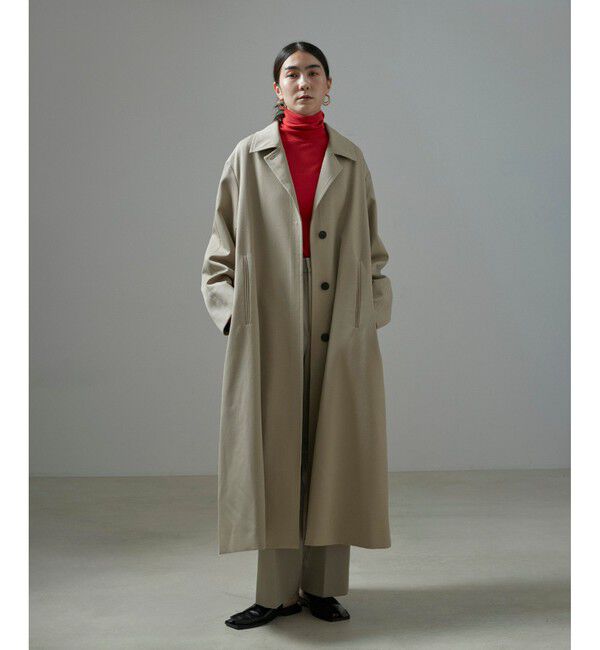 SALON adam et rope'「VISTO WOOL GABA スタンドカラーコート」|ステンカラーコート|