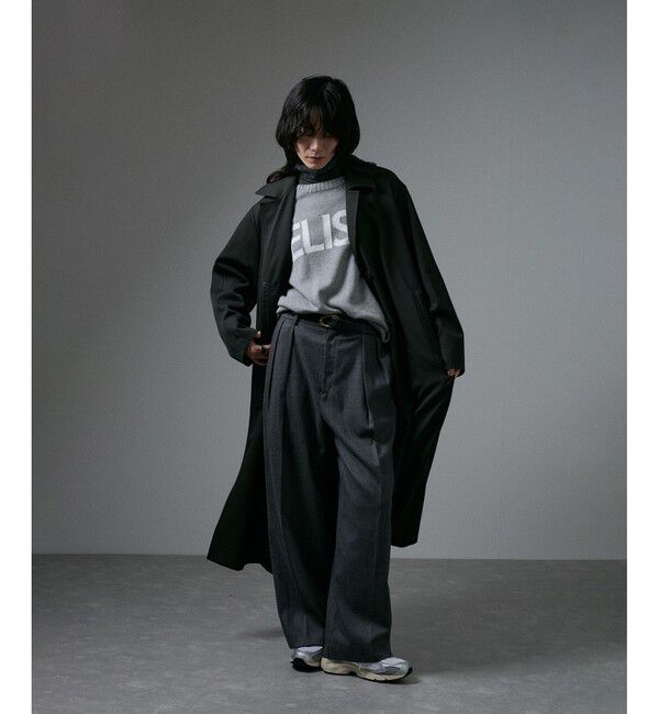 SALON adam et rope'「VISTO WOOL GABA スタンドカラーコート」|ステンカラーコート|