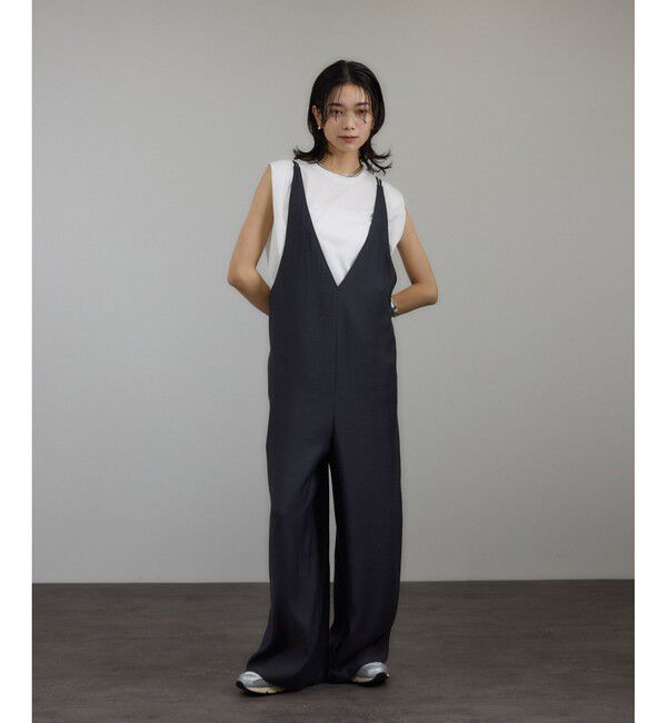 SALON adam et rope'「プリマベールショルダータックノースリーブプルオーバー［UVケア・洗える］」|Tシャツ・カットソー|