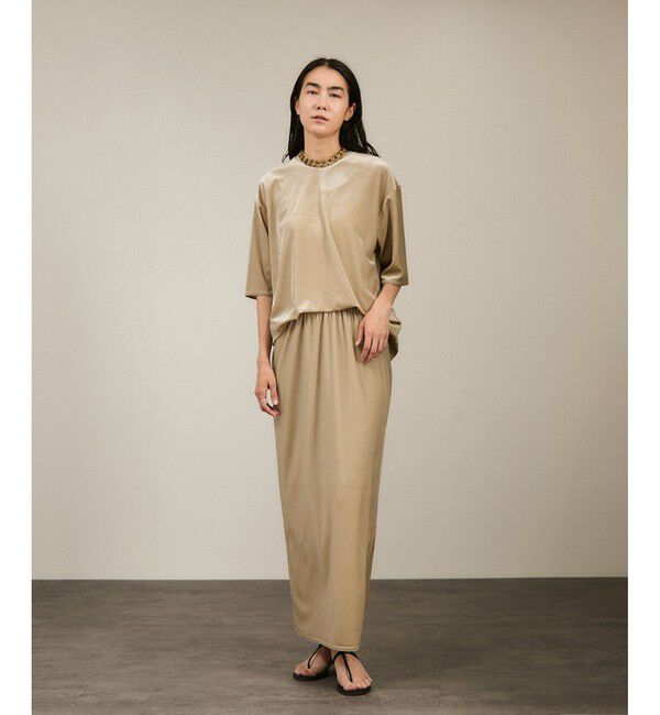 SALON adam et rope'「トリアセベロアボックスTシャツ［セットアップ対応］」|Tシャツ・カットソー|