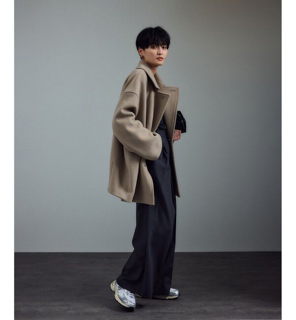 【WEB限定】MANTECOウールPコート　ベージュ　36サイズ WEB限定】MANTECOウールPコート ベージュ 36サイズ - メルカリ