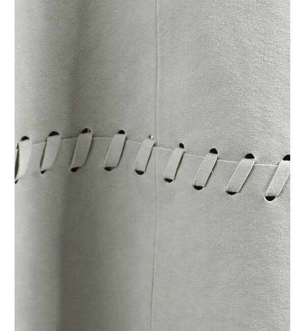 SALON adam et rope'「ウルトラスウェードノーカラータッセルジャケット」|ノーカラージャケット|