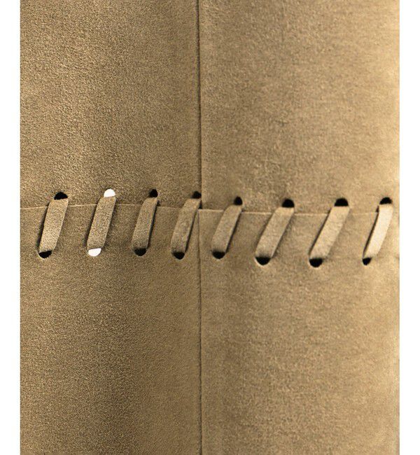 SALON adam et rope'「ウルトラスウェードノーカラータッセルジャケット」|ノーカラージャケット|