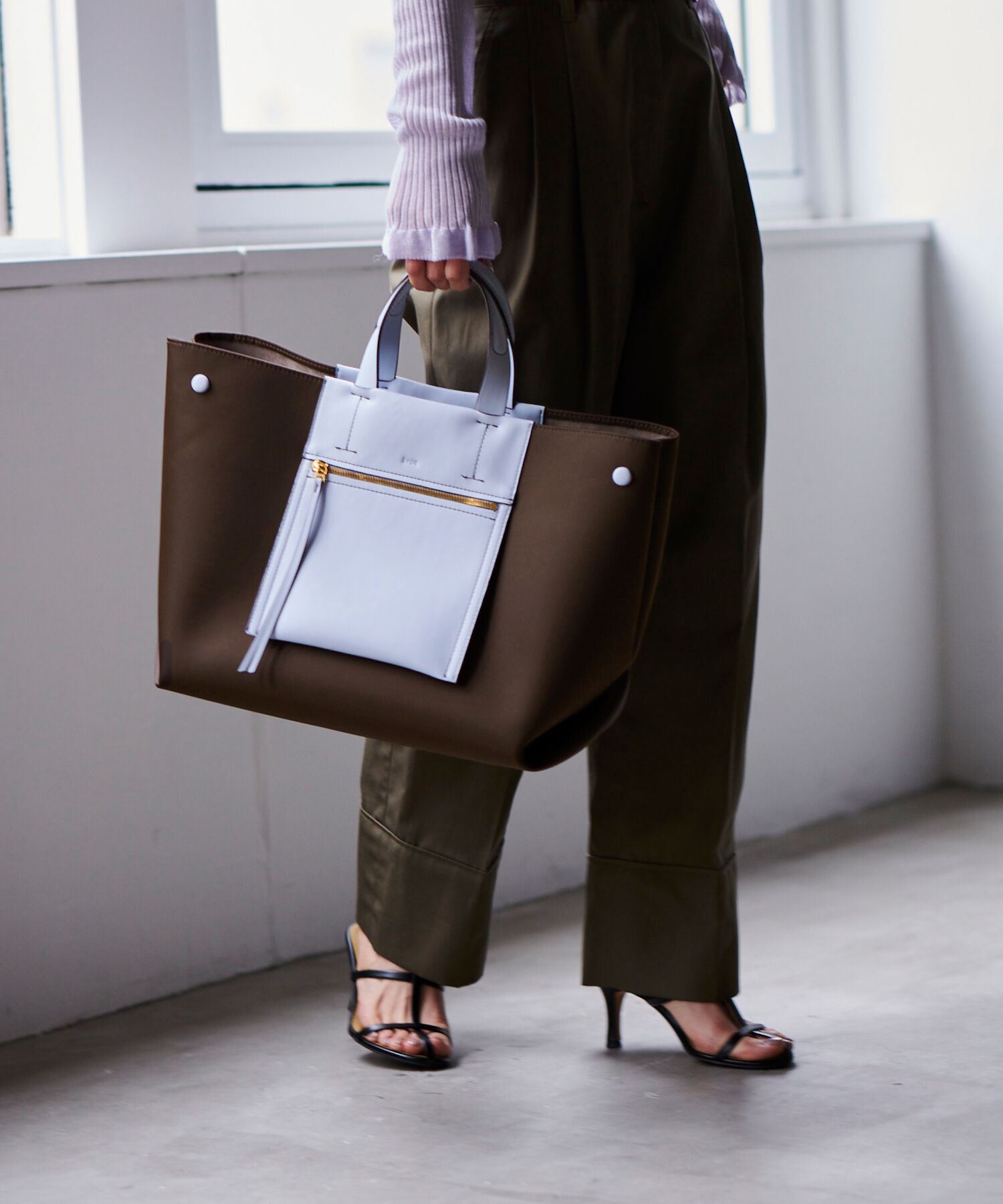 ROPE「【E&rsquo;POR】【A4対応】【撥水/雨の日】D BAG Large」|ハンドバッグ|