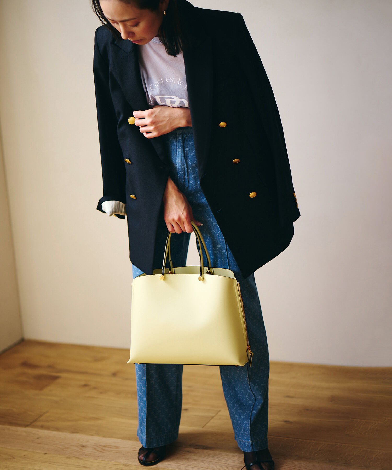 E'POR「【E'POR】Y BAG Medium（サイドジップトートバッグ）/一部WEB限定」|ハンドバッグ|