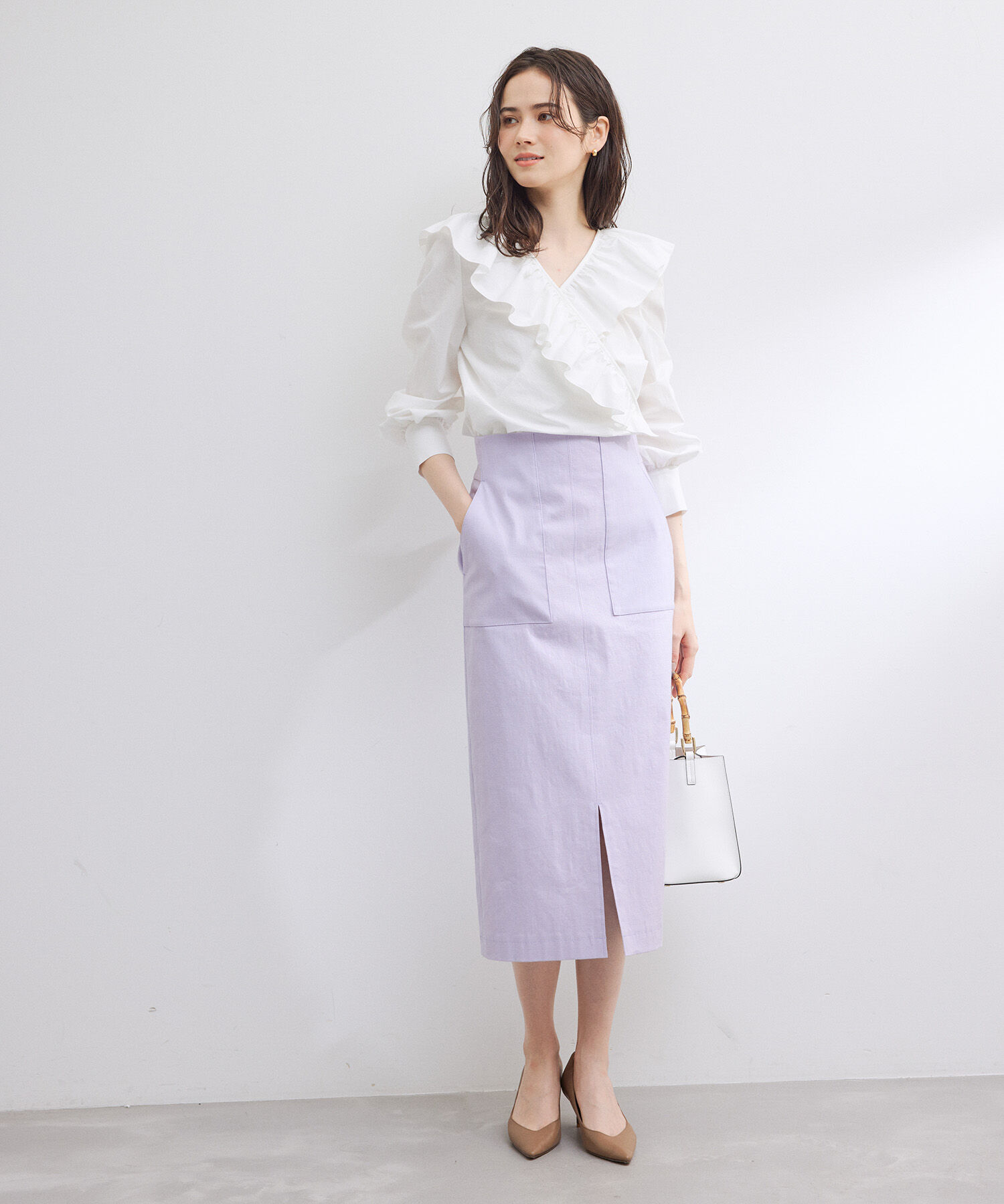 ROPE「定番ポケット付きタイトスカート」|スカート|