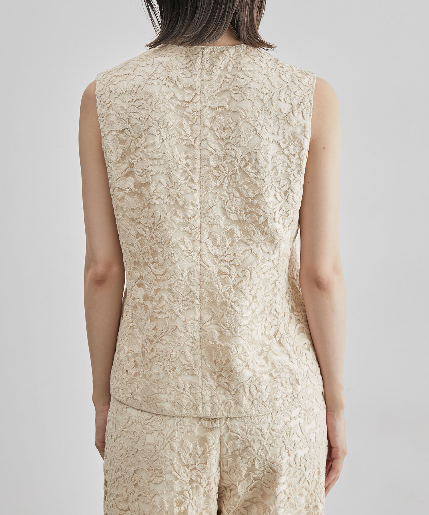 ROPE「リバーレースベスト/セットアップ対応」|ベスト・ジレ|