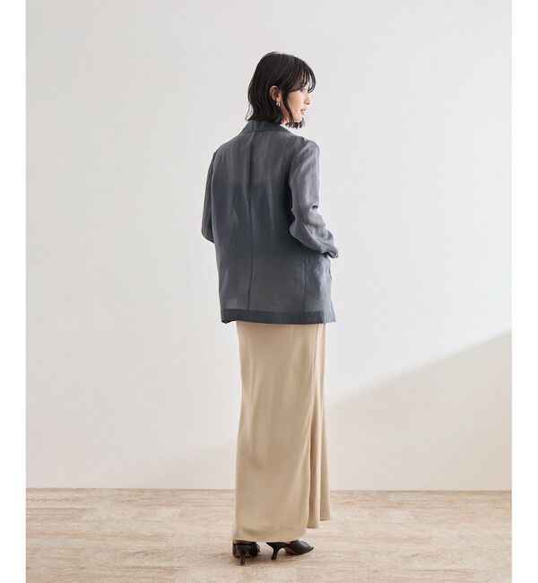 ROPE「【洗える・新色追加】シアーライトジャケット」|テーラードジャケット|