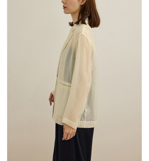ROPE「【洗える・新色追加】シアーライトジャケット」|テーラードジャケット|