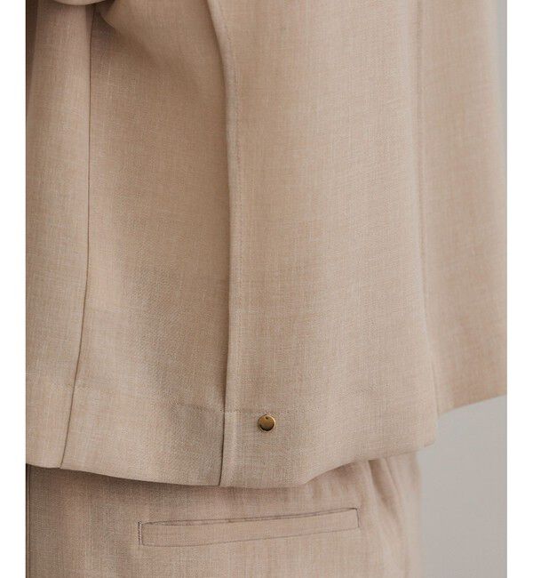 ROPE「【WEB・一部店舗限定】リネンライクアウトシームプルオーバーブラウス/洗える」|シャツ・ブラウス|