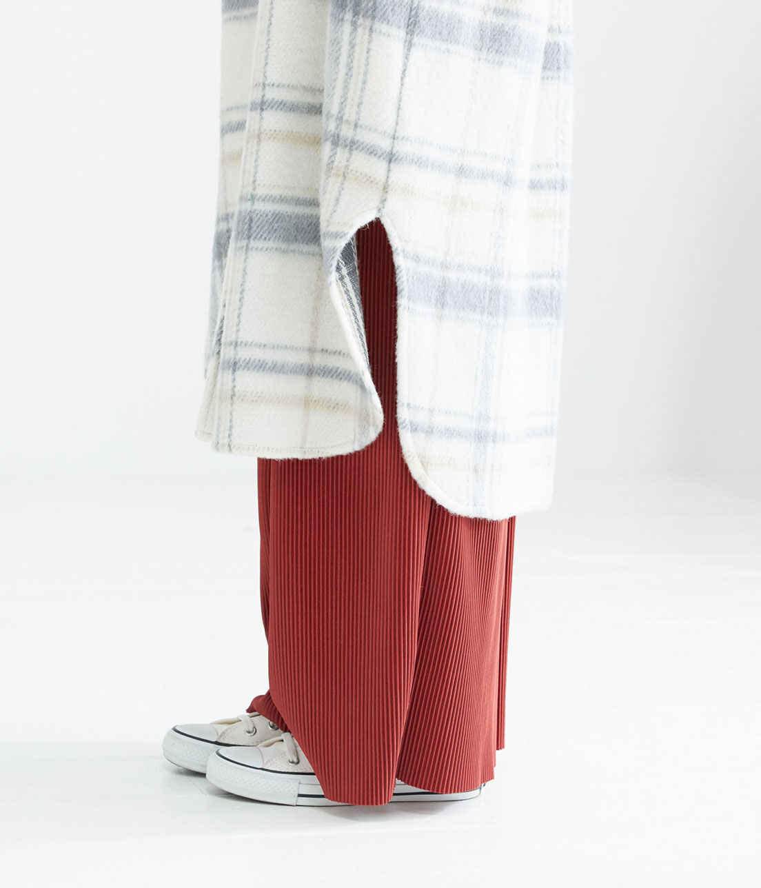 VIS「シャギーチェックCPOロングジャケット」|ミリタリージャケット|