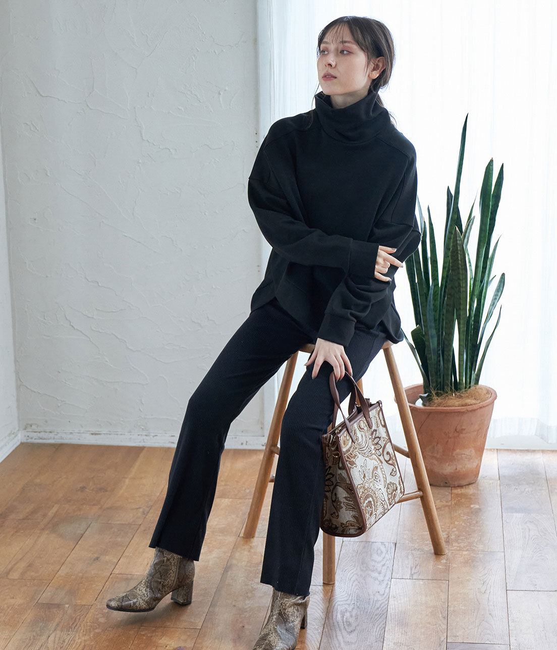 VIS「カットフレアリブパンツ」|その他|