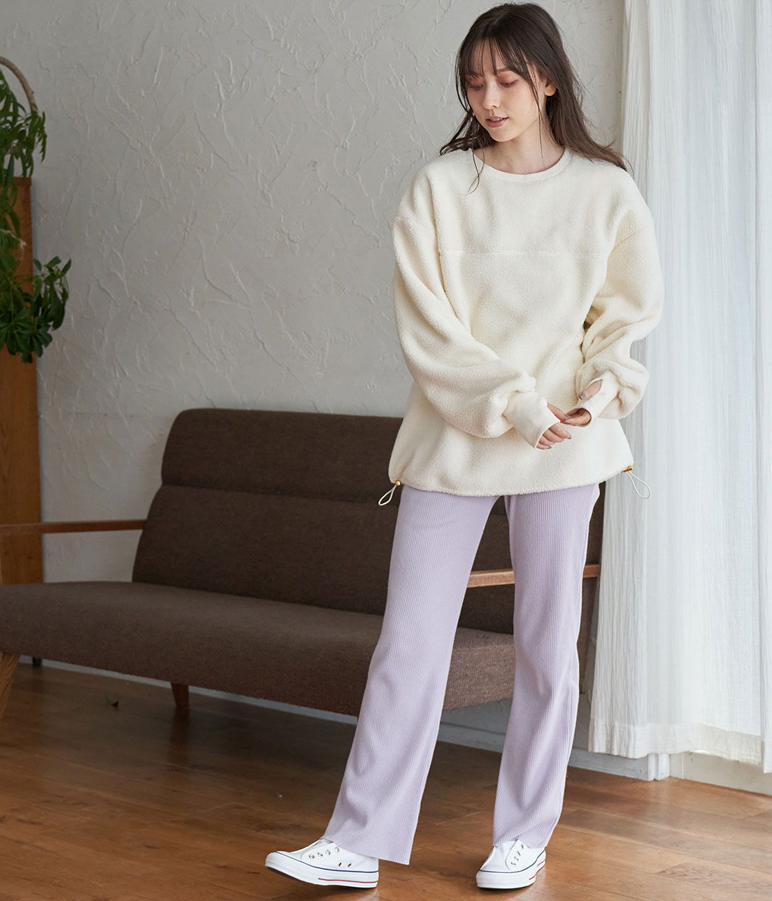 VIS「カットフレアリブパンツ」|その他|