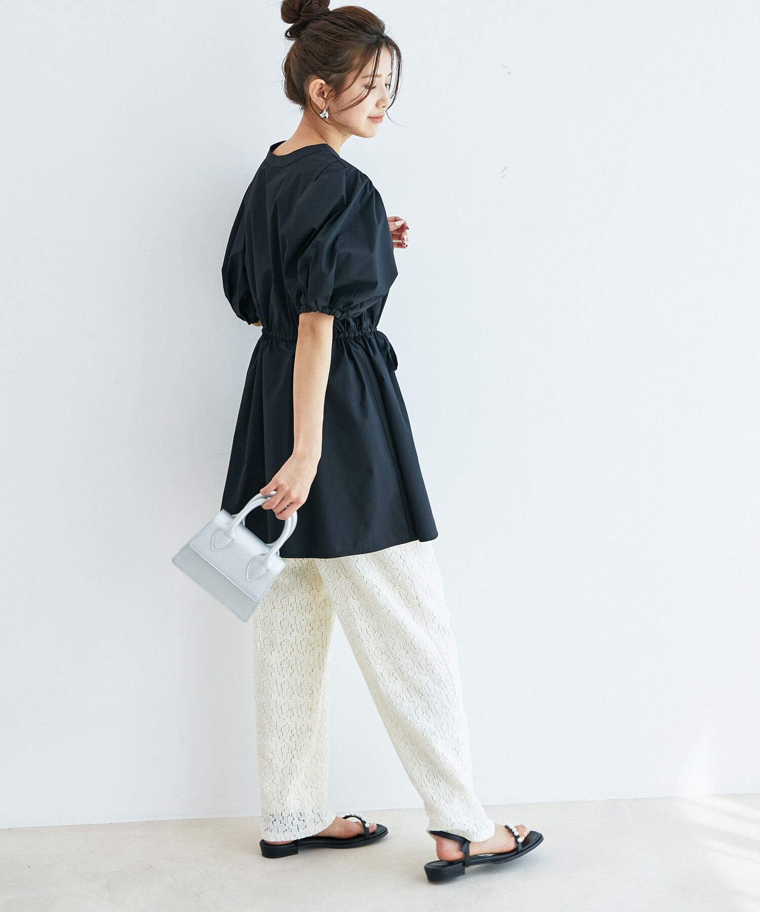 vis-a-vis「【WEB限定】【追加生産】前後2WAYボリューム袖チュニックブラウス」|シャツ・ブラウス|