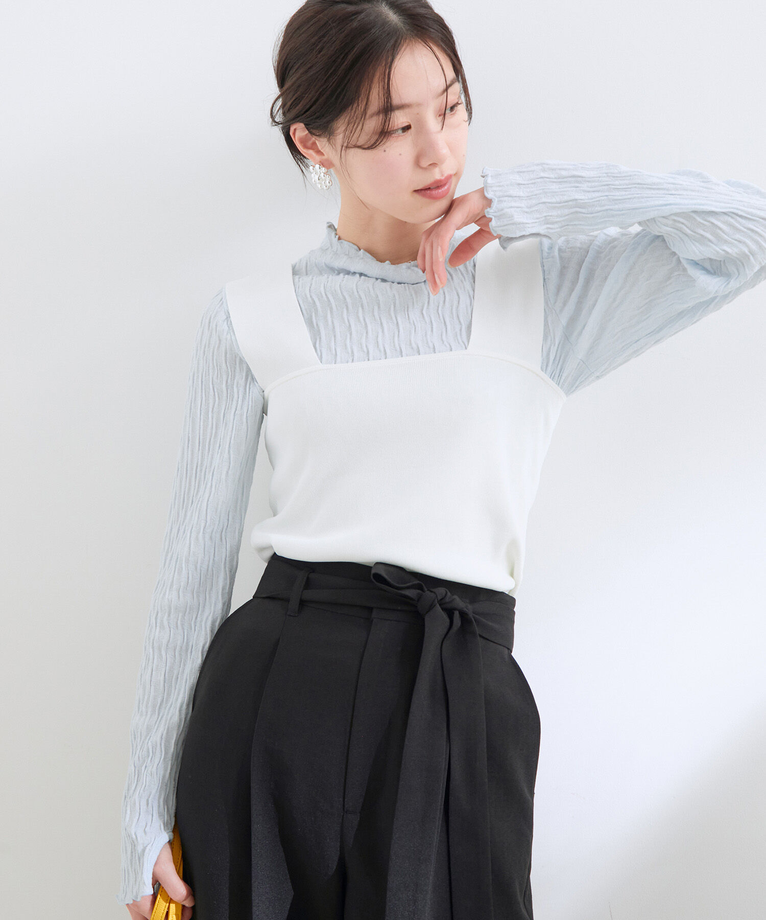 VIS「【UVケア・接触冷感・洗える】ニットタンクトップ」|タンクトップ|