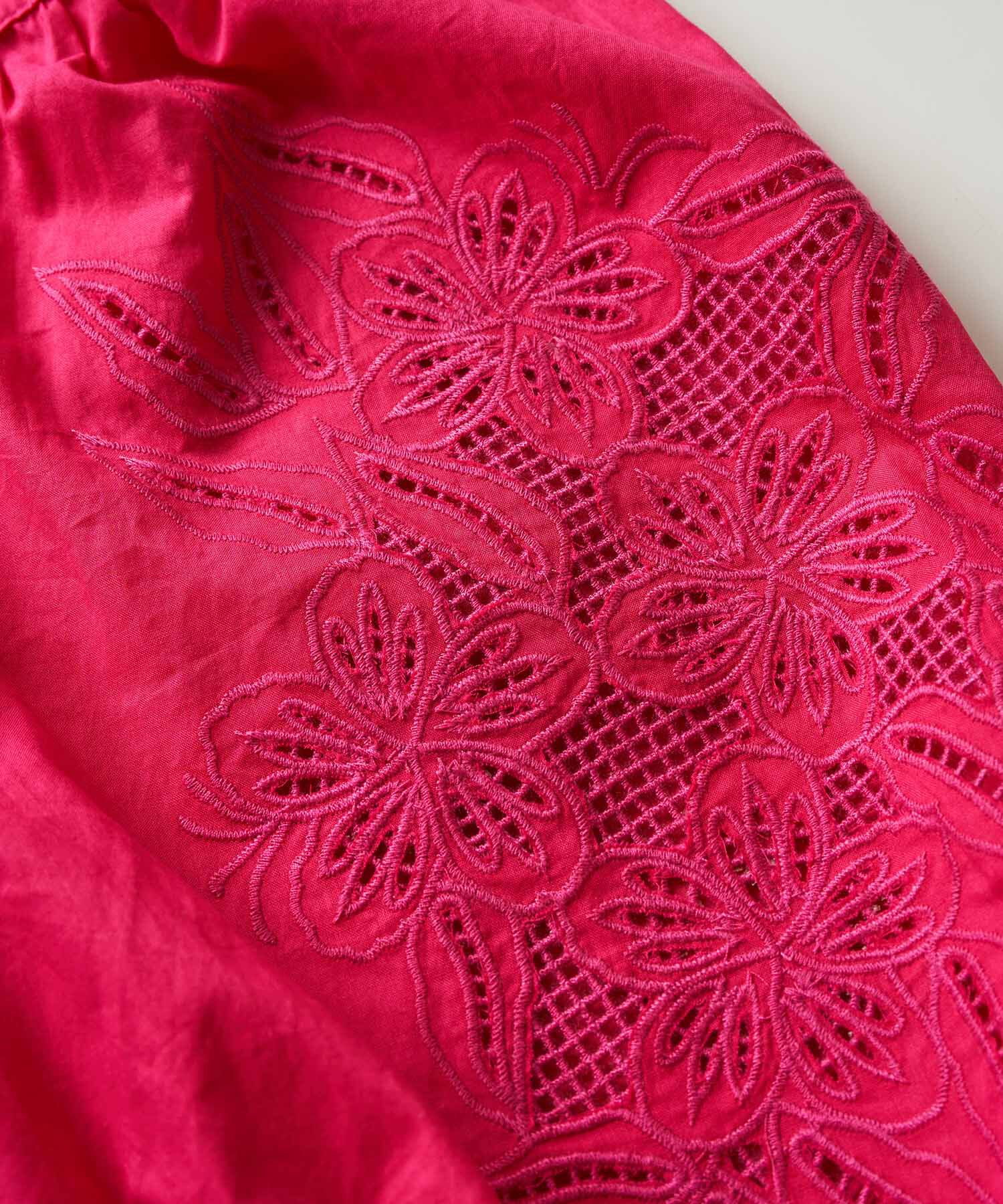 VIS「エンブロイダリーボリュームスリーブブラウス」|シャツ・ブラウス|