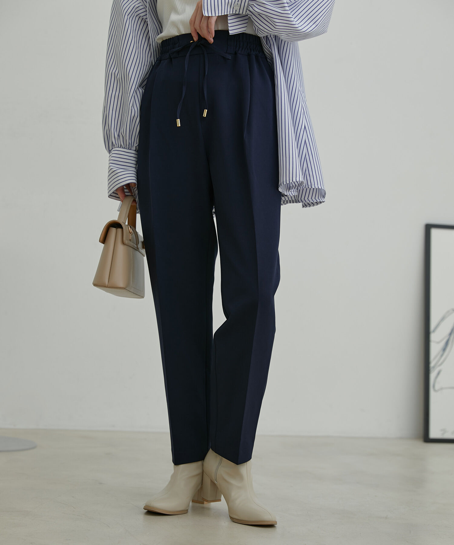 VIS「ドロストイージーテーパードパンツ」|スラックス|