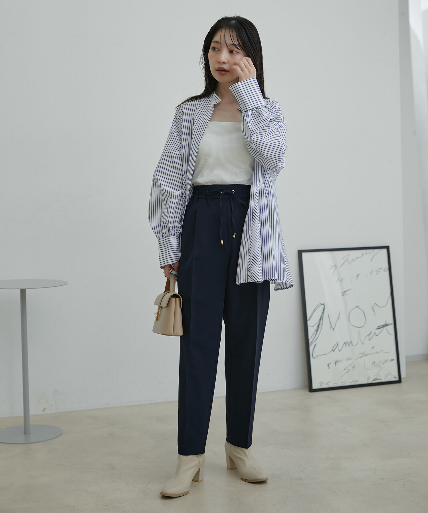 VIS「ドロストイージーテーパードパンツ」|スラックス|