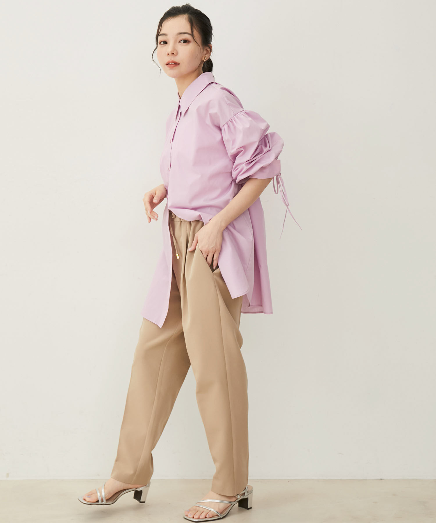 VIS「ドロストイージーテーパードパンツ」|スラックス|