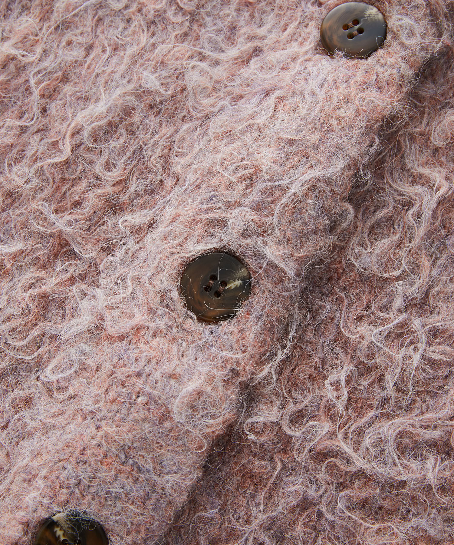 VIS「【前後2WAY】毛混くるくるシャギーカーディガン」|カーディガン|