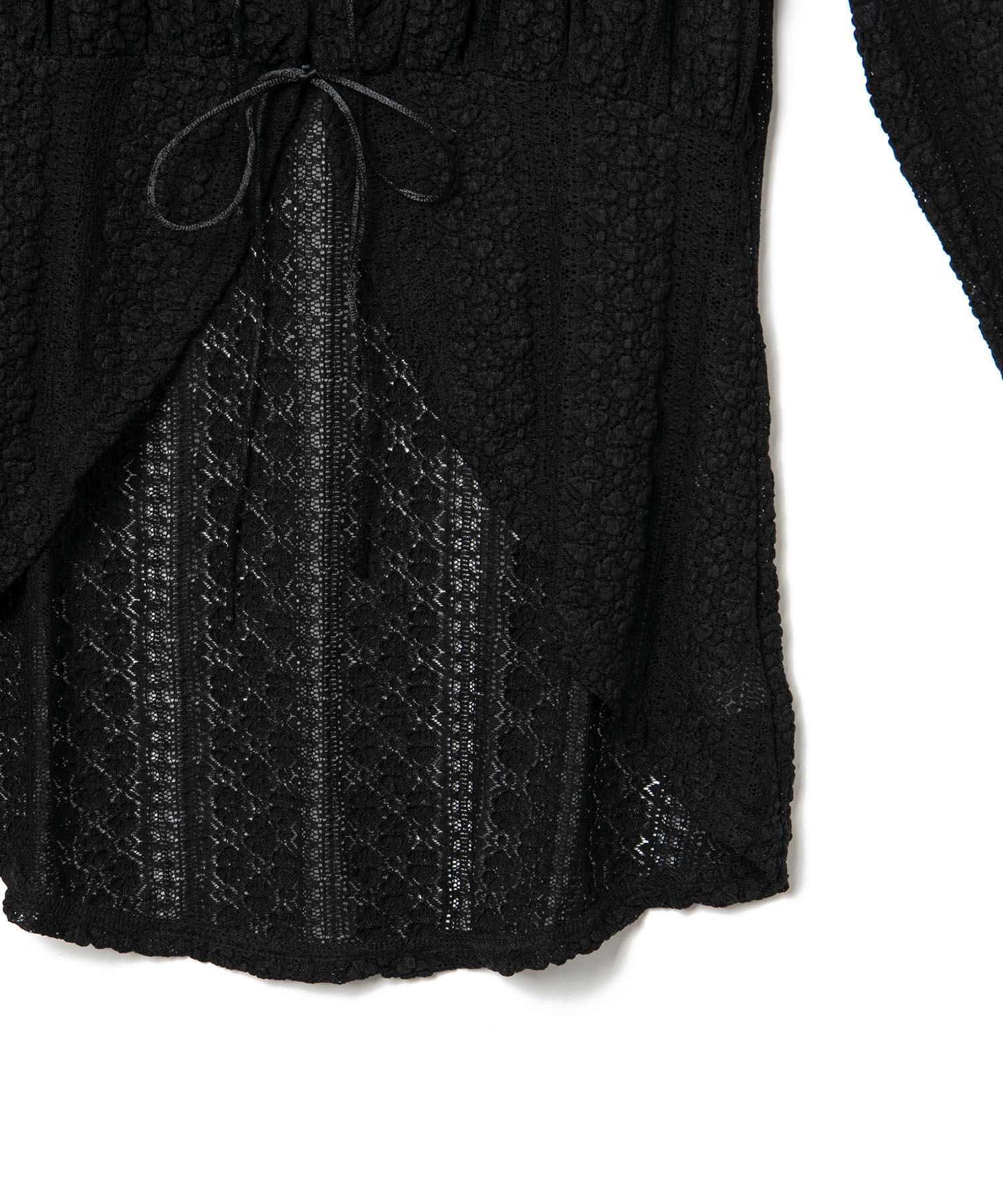 VIS「【洗える】フリルレースブラウス」|シャツ・ブラウス|