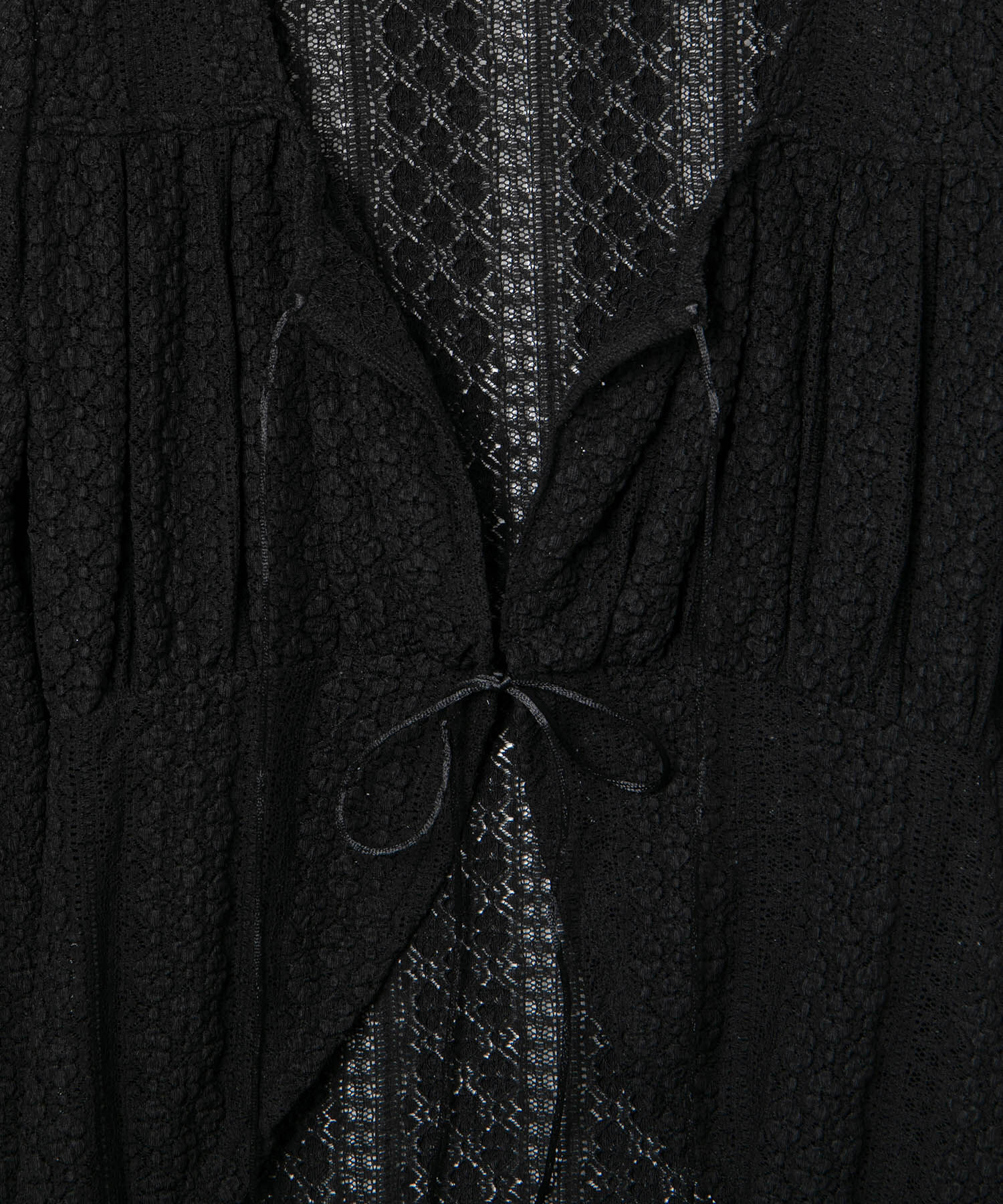 VIS「【洗える】フリルレースブラウス」|シャツ・ブラウス|