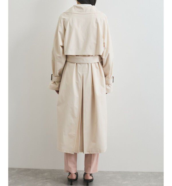 VIS「【定番人気】【撥水/UVケア】後ろタックトレンチコート スプリングコート」|トレンチコート|
