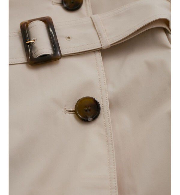 VIS「【定番人気】【撥水/UVケア】後ろタックトレンチコート スプリングコート」|トレンチコート|