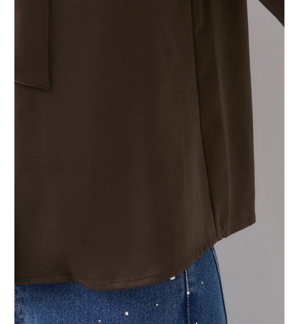 VIS「サテンボウタイブラウス」|シャツ・ブラウス|