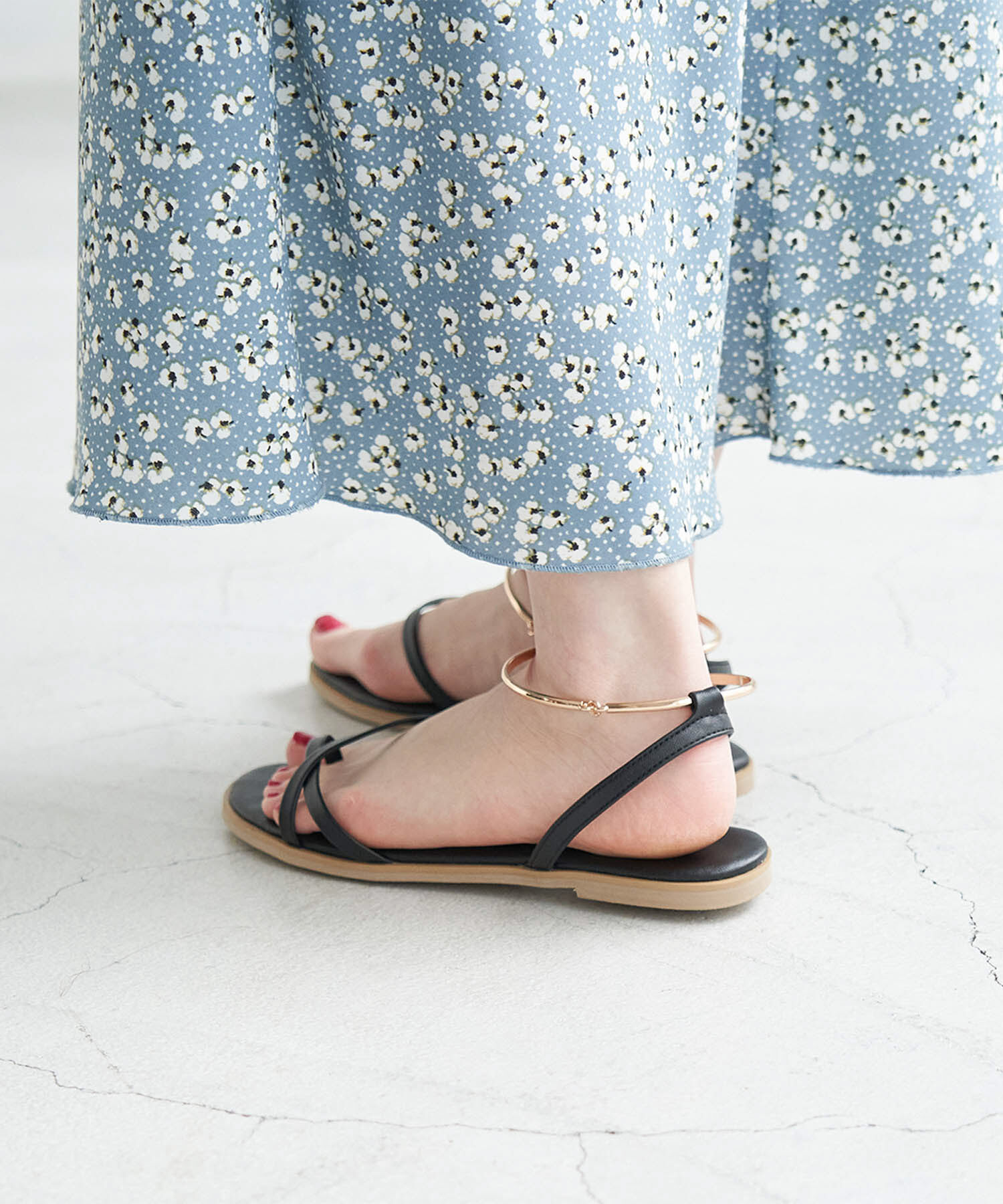 ROPE PICNIC PASSAGE「アンクレット付ストリングバックトングサンダル」|サンダル|