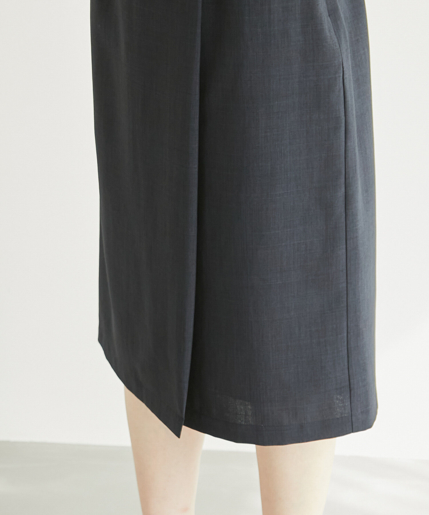 Rope&rsquo;Picnic「【着丈が選べる/着丈短め】リネンライクラップスカート」|スカート|