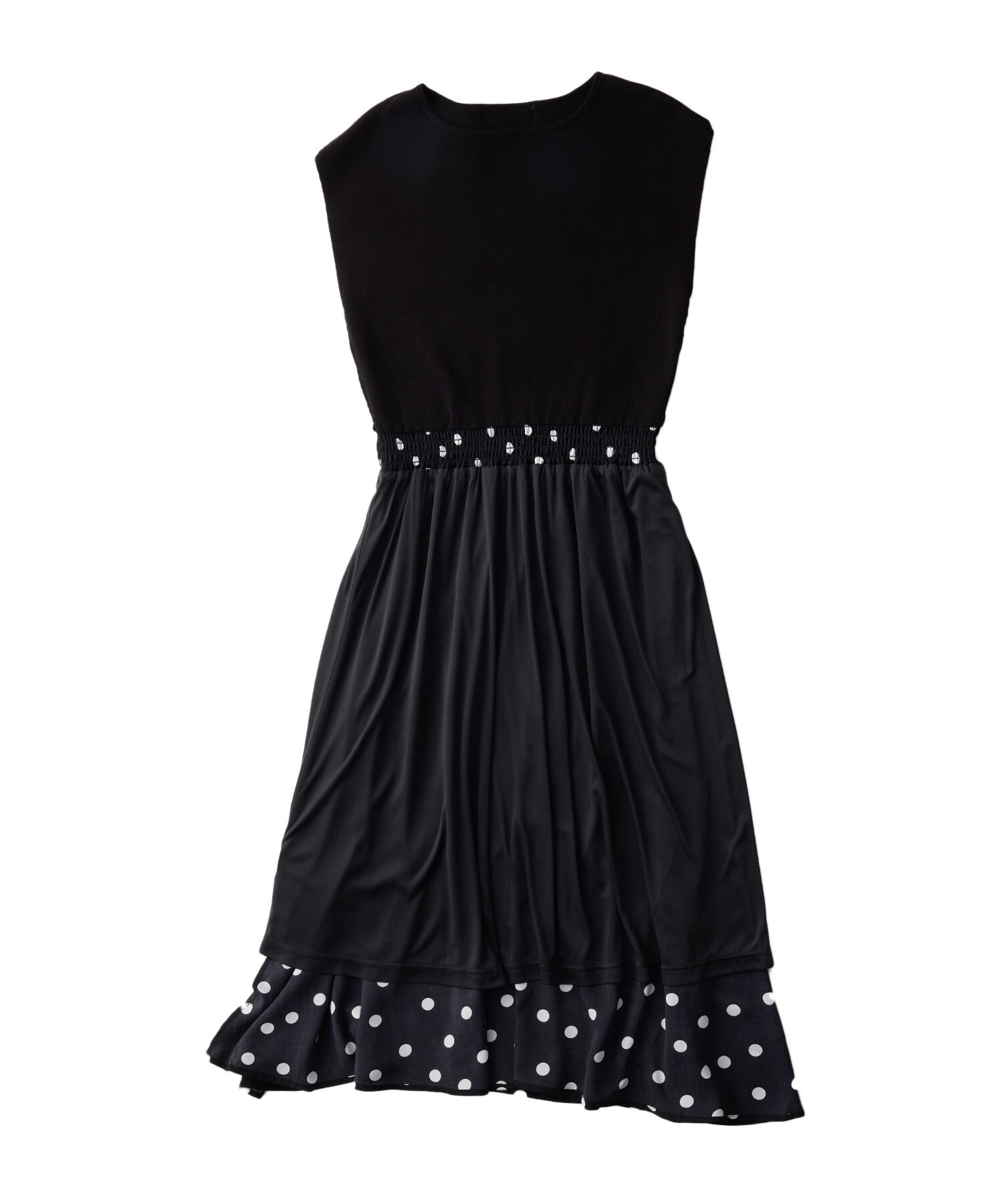 Rope&rsquo;Picnic「【WEB限定/低身長向けサイズあり】ラク美/ニットドッキングワンピース」|ワンピース|