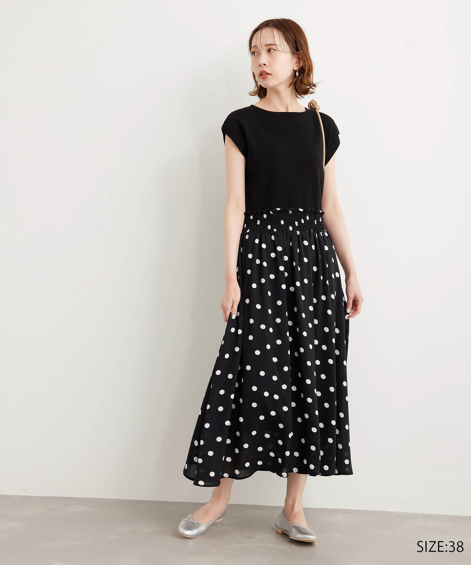 Rope&rsquo;Picnic「【WEB限定/低身長向けサイズあり】ラク美/ニットドッキングワンピース」|ワンピース|