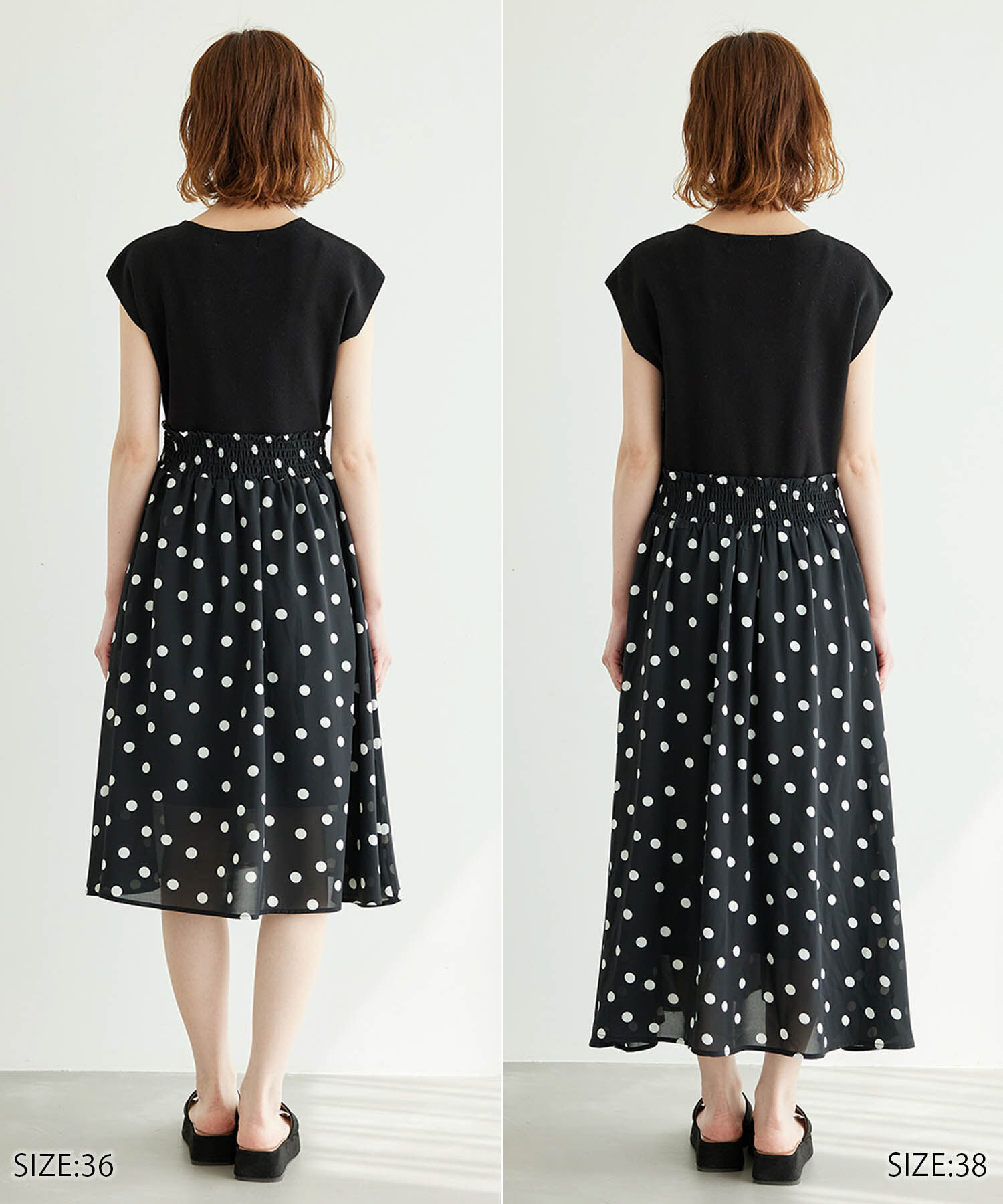 Rope&rsquo;Picnic「【WEB限定/低身長向けサイズあり】ラク美/ニットドッキングワンピース」|ワンピース|