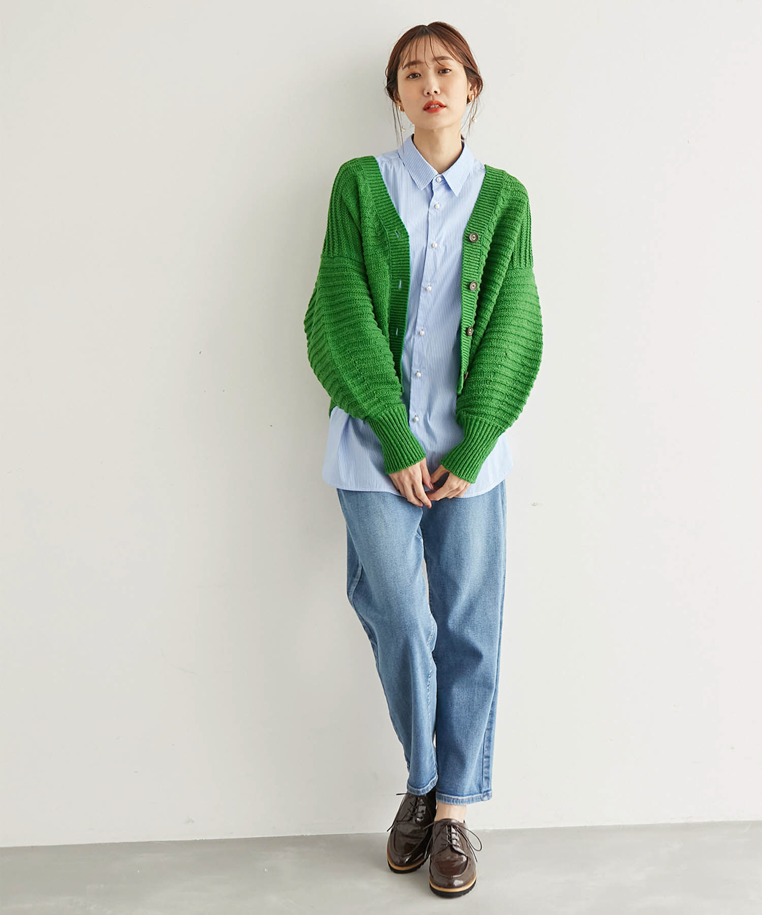 Rope&rsquo;Picnic「リリーヤーンショート丈ニットカーディガン」|カーディガン|