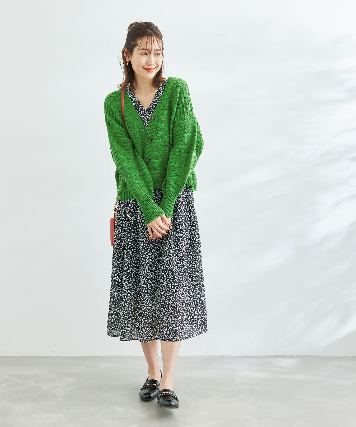 Rope&rsquo;Picnic「リリーヤーンショート丈ニットカーディガン」|カーディガン|