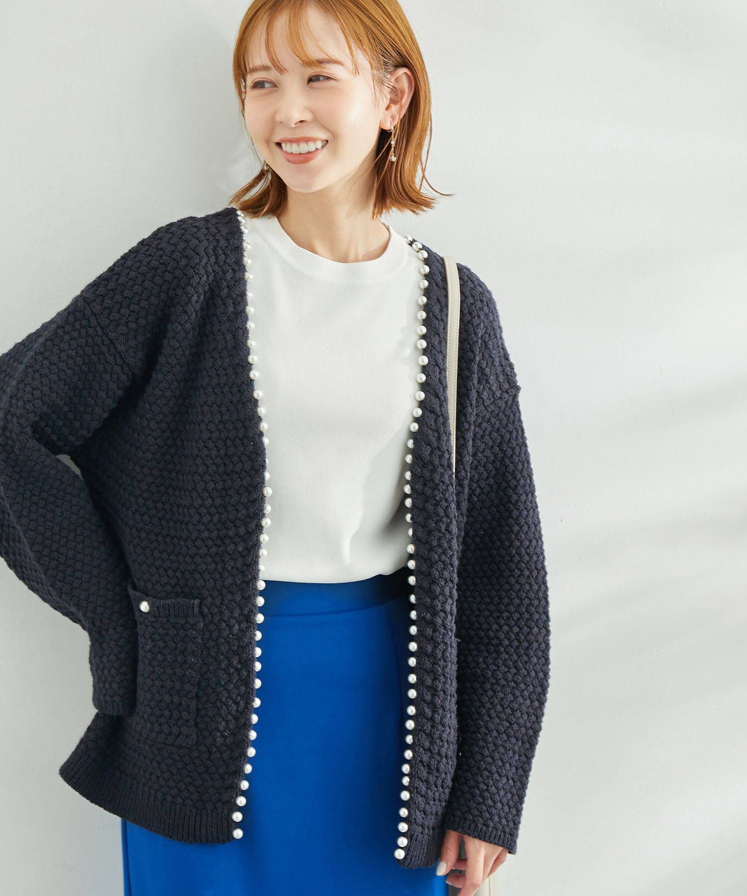 Rope&rsquo;Picnic「【emur】追加生産&新色追加/パールカーディガン」|カーディガン|