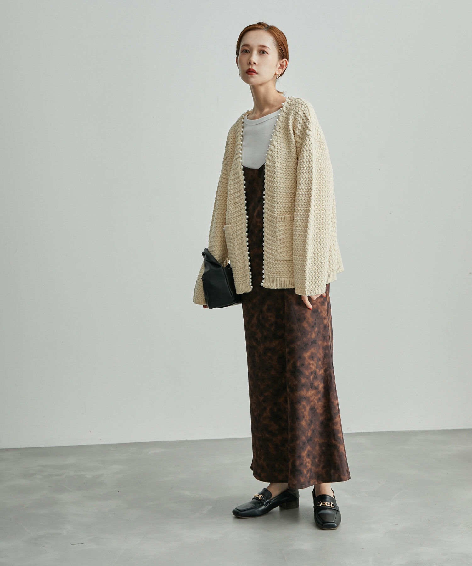 Rope&rsquo;Picnic「【emur】追加生産&新色追加/パールカーディガン」|カーディガン|