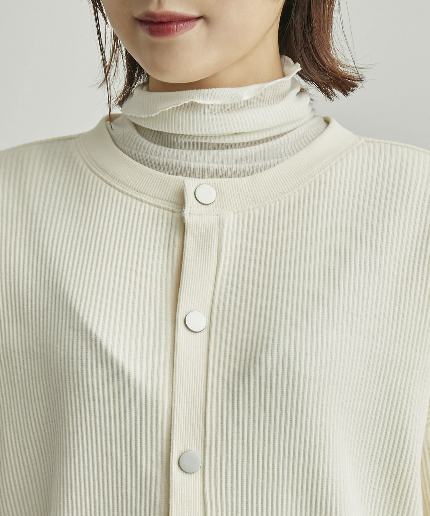 Rope&rsquo;Picnic「【WEB限定】テレコ袖ボリュームカーディガン」|カーディガン|