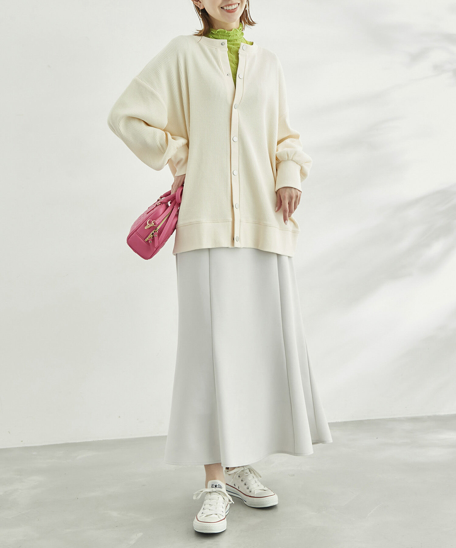 Rope&rsquo;Picnic「【WEB限定】テレコ袖ボリュームカーディガン」|カーディガン|