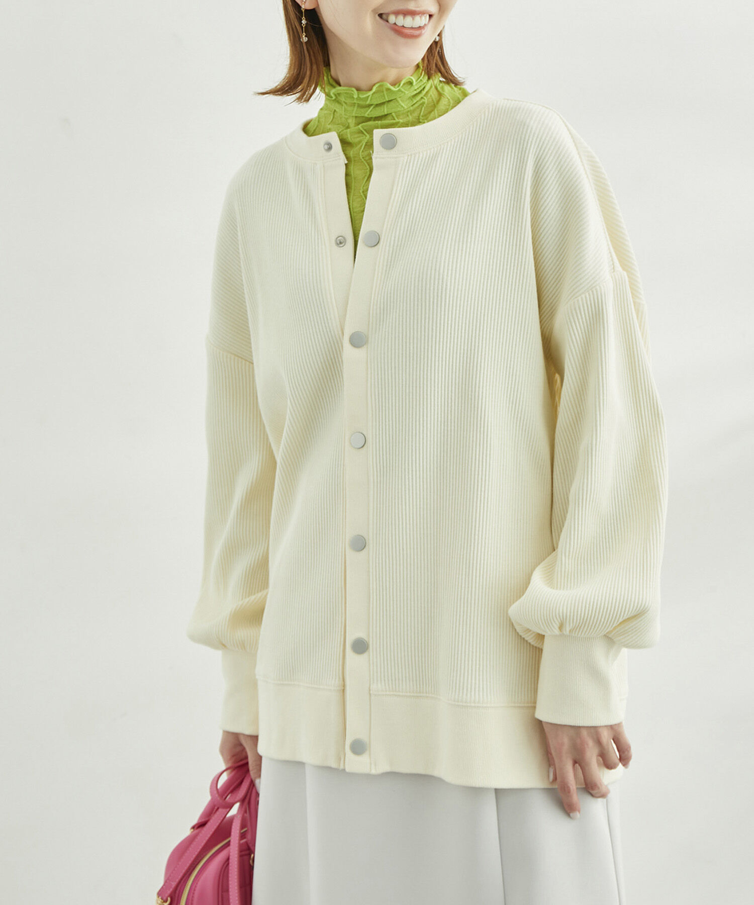 Rope&rsquo;Picnic「【WEB限定】テレコ袖ボリュームカーディガン」|カーディガン|キナリ(16)