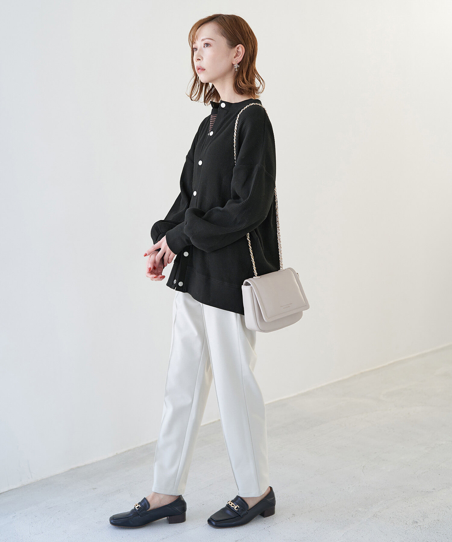 Rope&rsquo;Picnic「【WEB限定】テレコ袖ボリュームカーディガン」|カーディガン|