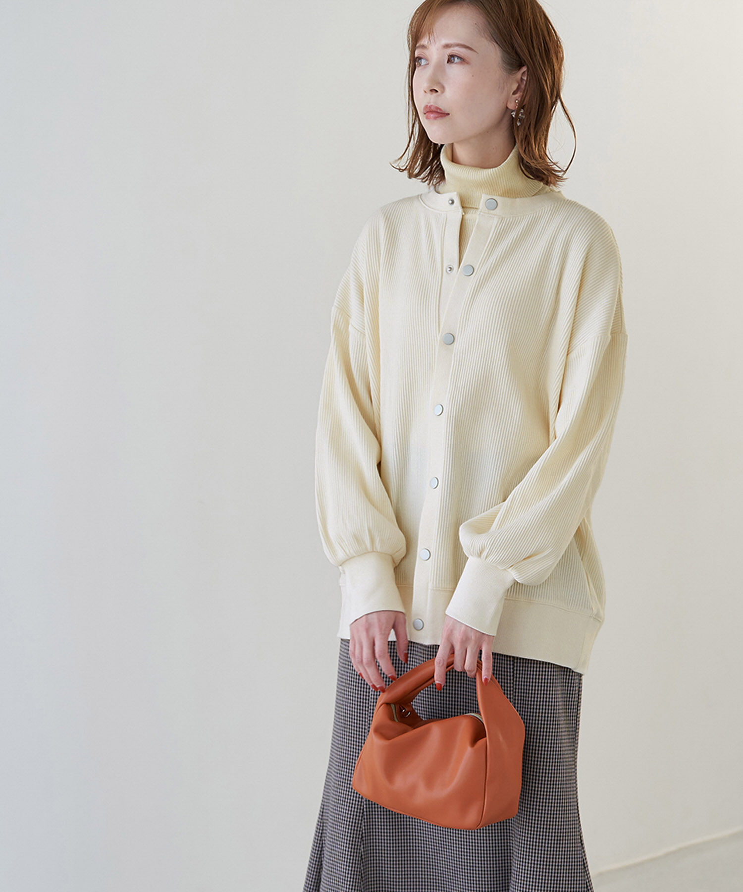 Rope&rsquo;Picnic「【WEB限定】テレコ袖ボリュームカーディガン」|カーディガン|