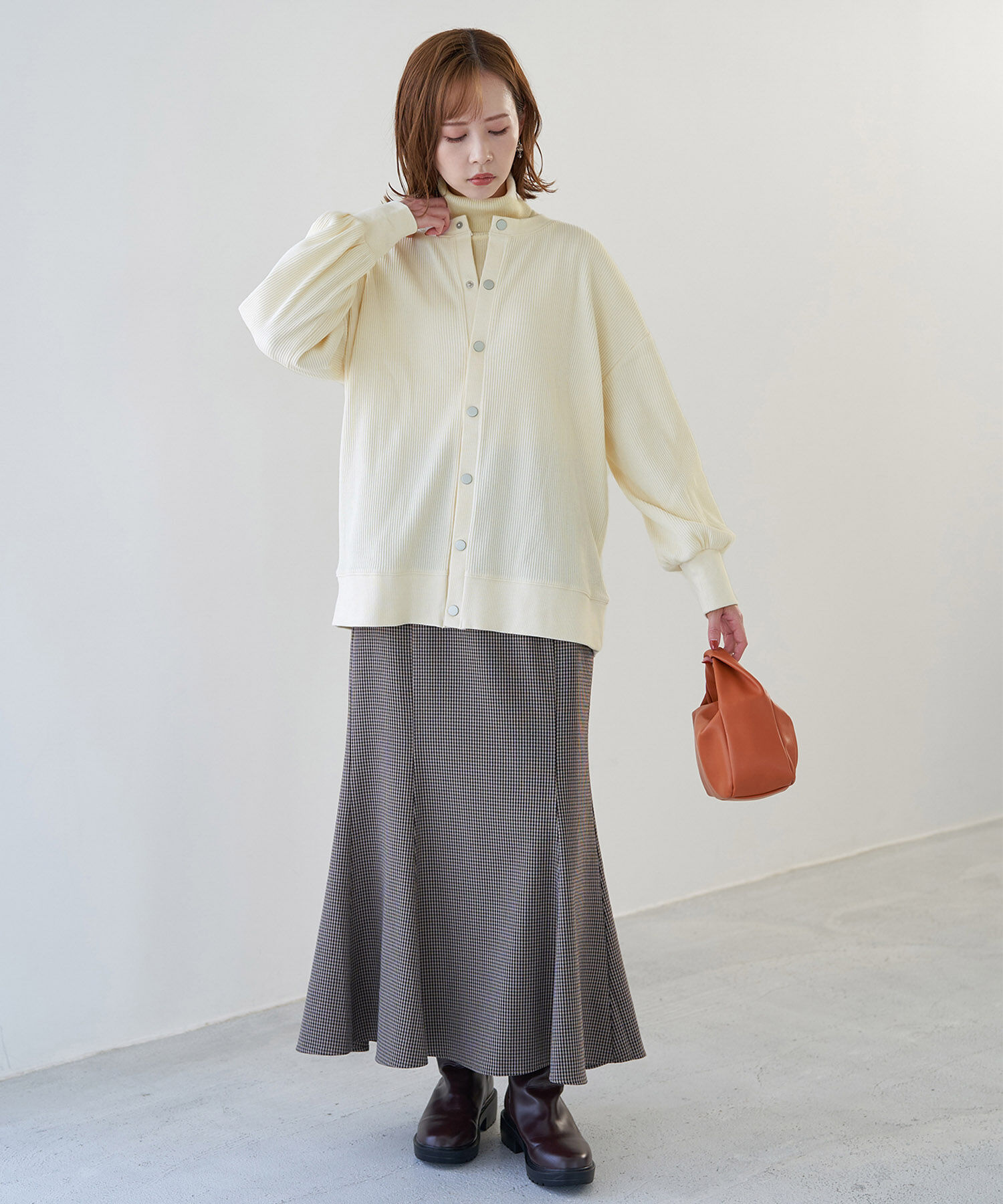 Rope&rsquo;Picnic「【WEB限定】テレコ袖ボリュームカーディガン」|カーディガン|