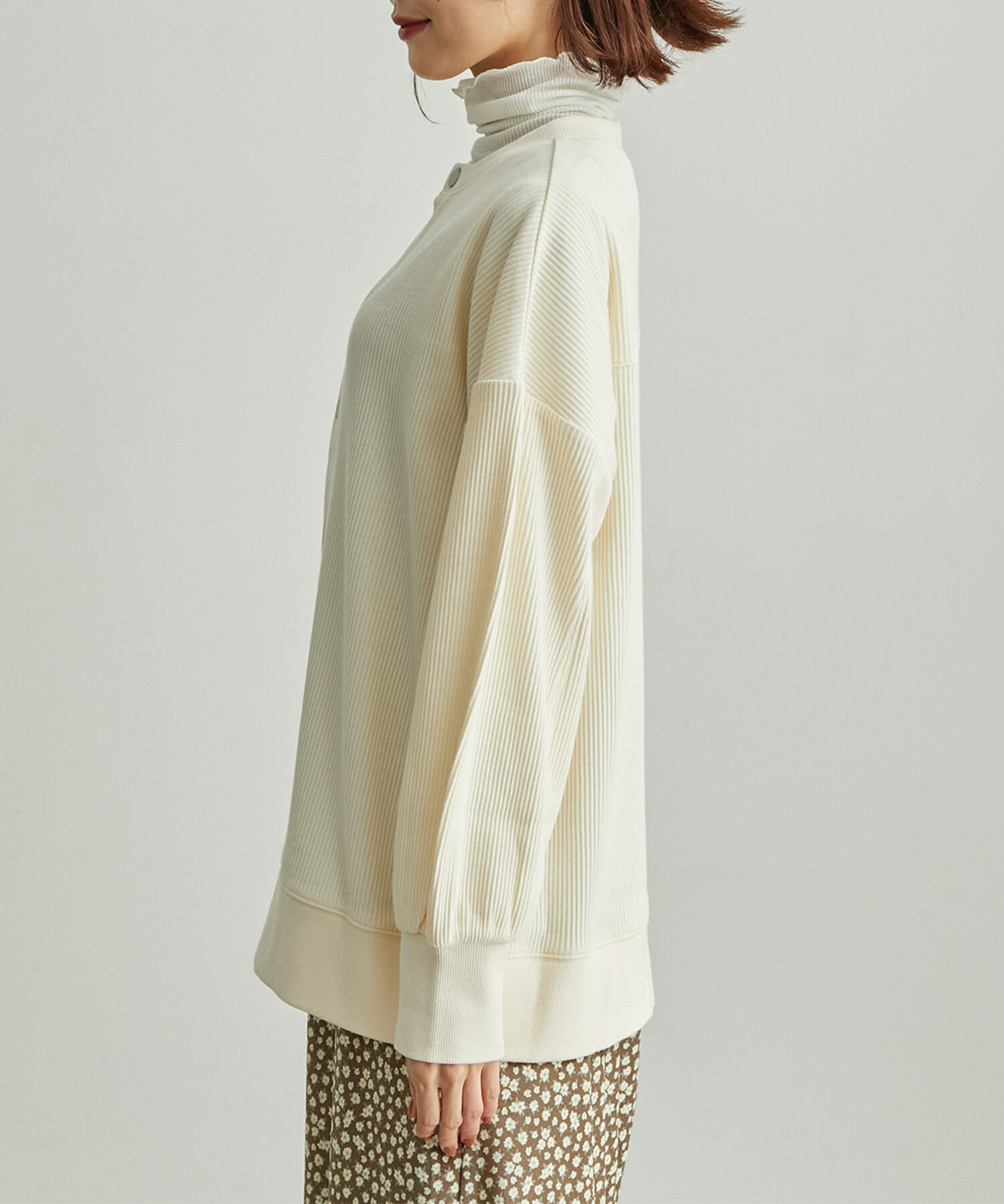 Rope&rsquo;Picnic「【WEB限定】テレコ袖ボリュームカーディガン」|カーディガン|