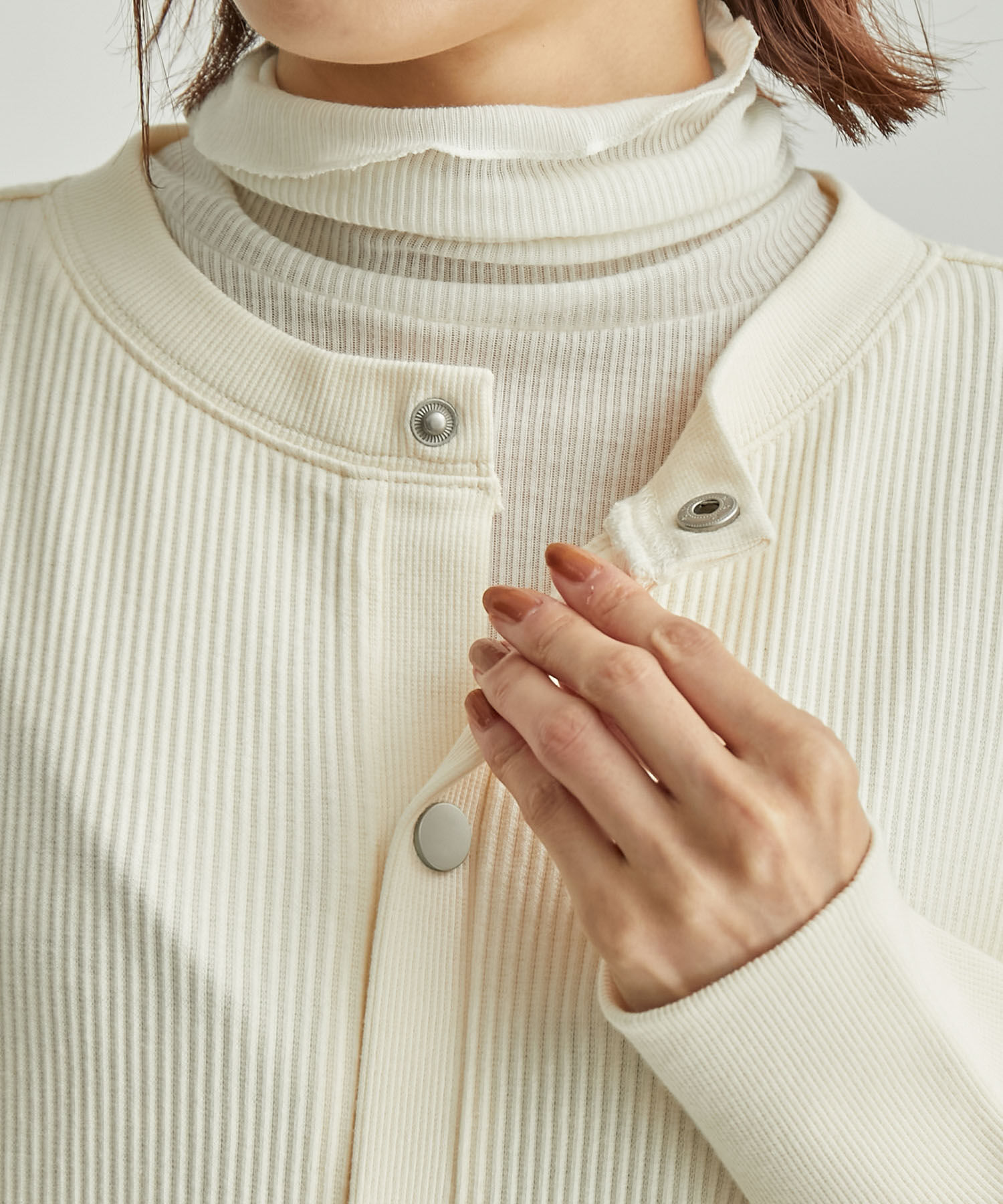 Rope&rsquo;Picnic「【WEB限定】テレコ袖ボリュームカーディガン」|カーディガン|