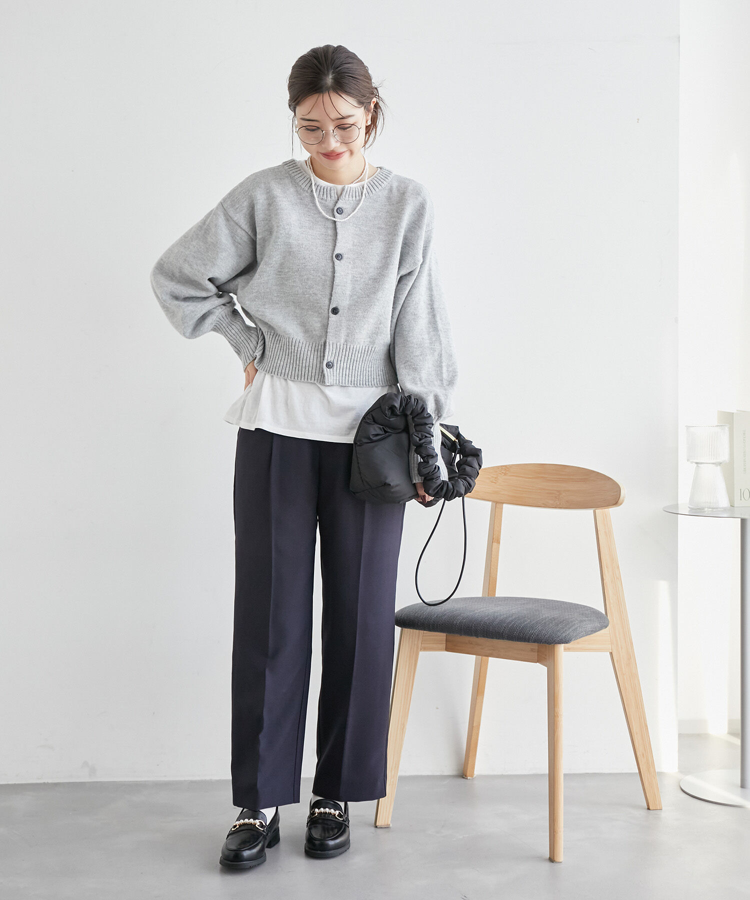 Rope&rsquo;Picnic「ウールライクサキソニーセミタックワイドパンツ」|その他|