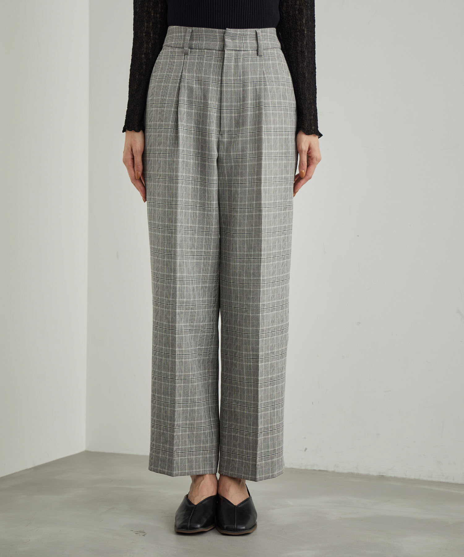 Rope&rsquo;Picnic「ウールライクサキソニーセミタックワイドパンツ」|その他|